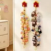 Cordón colgante para almacenamiento de cajas sorpresa, muñeco de peluche con forma de estrella, lindo cordón colgante, organizador de almacenamiento de plástico de burbujas para colgar en la pared