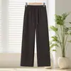 20026 Otoño Nuevo Pantalones Rectos Casuales Sueltos para Mujer, Pantalones Largos de Moda, Tallas Grandes Pantalones de Mamá para Primavera y Otoño