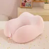 Almohada de Viaje en Forma de U Almohada para Cuello de Avión Portátil Tren de Alta Velocidad Coche Almohada Cervical en U Almohada para Espalda Set de Almacenamiento