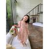 Vestido de Niña Verano Nuevo Estilo Cómodo y Transpirable Sencillo Vestido de Princesa para Niños Mangas Abullonadas Dulces Estilo Floral Pequeño