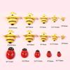 Accesorios de Resina Adorno para la Cabeza de Abeja de Dibujos Animados Accesorios DIY Horquilla para el Cabello de Niños Gota de Crema Pegamento Parche para Carcasa de Teléfono Móvil