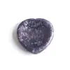 Pedra Crua de Cristal Natural Pedra em Formato de Coração Pedra para Alívio de Estresse Brinquedo Peça 4cm Pedra de Massagem Pedra para Alívio de Estresse no Polegar Pedra de Energia Pequeno Ornamento