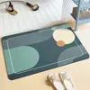 Tapete de piso de diatomita transfronteiriço, tapete de banheiro, tapete antiderrapante, tapete de pé de secagem rápida para entrada de vaso sanitário, capacho, dropshipping
