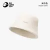 Golejue Sombrero de Pescador de Lana Invierno Estilo Coreano para Mujer Circunferencia de Cabeza Grande Adelgazante Facial Sombrero de Cubo de Gama Alta de Moda Versátil