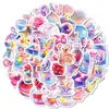Producto Nuevo Transfronterizo 50 Botellas de Vidrio Rosas de Aspecto Elegante Pegatinas Lindas de Graffiti Impermeables Decorativas para Teléfono Móvil y Cuaderno