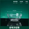 Pc acrílico transparente inastillable ensaladera tazón de fruta de loto tazón de fruta verdura plástico tazón de té lavabo tazón redondo