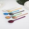 Garfo de Colher de Salada de Aço Inoxidável 304 Coreano Criativo Longo Handle Fork Spoon Integrated Tableware Garfo de macarrão