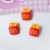 Lindos accesorios de resina con dibujos de papas fritas, accesorios para el cabello, carcasa de teléfono, pegamento en crema, material para manualidades PJ1535