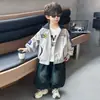 Chaqueta de Béisbol con Capucha para Niños Otoño 2026 Nueva Fresca y Elegante Chaqueta para Niños Primavera y Otoño Moda Infantil