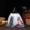 Calça com Cordão e Bolso com Aba Estilo Tendência Nacional Chinoiserie Textura Fosca Bolsa de Plástico com Cordão para Catering