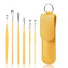 Conjunto de Colheres para Limpar Ouvido em Aço Inoxidável Ferramenta Profissional para Remover Cera de Ouvido Fivela Colher de Ouvido Escavação de Ouvido