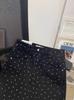 Falda de Mezclilla Elegante Floral de Lunares Estilo Coreano para Mujer Verano 2025 Cintura Alta Adelgazante Línea A Falda Antiestática Ins
