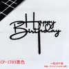 Toppers de Cumpleaños Acrílicos, Estilo de Letra Clásico, Letras de Feliz Cumpleaños Escritas a Mano, Decoraciones para Pasteles, Paquete de 10