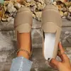 Venta Caliente Comercio Electrónico Transfronterizo Tallas Grandes Otoño 2026 Nuevo Zapatos de Punto Individuales Suela Plana Transpirables Slip-on Zapatos Individuales para Hombre Perezoso Mujer