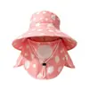 Sombrero de Pescador Rojo de Lunares Dulce y Lindo para Mujer, Protección Solar de Verano, Estilo Retro Francés con Lazo, Ala Ancha, Sombrero de Cubo Adelgazante