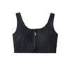 Sujetador deportivo de espalda descubierta en forma de U con cremallera frontal, chaleco de fitness a prueba de impactos para correr, se puede usar como prenda exterior, ropa interior de yoga, tirantes