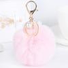 Esiya Pearl Fur Ball Keychain Imitação Rabbit Fur Car Pingente Pingente Pelúcia Pingente Mulheres Fur Key Chain