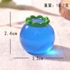 Nova Simulação Grande Fruta Micro Paisagem DIY Ornamento Luminoso Melancia Grande Luminosa Morango Grande Artesanato de Resina