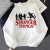Moletom com Capuz Estampado Stranger Things Blusa com Forro de Lã Moletom com Capuz Comércio Transfronteiriço