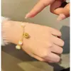 Design de Nicho Melhor Amiga Estilo Chinês Sino Dourado Pingente Pulseira Pulseira Presente Especial
