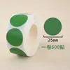 Adesivos de Ponto Coloridos Rolo de Papel Etiqueta Redonda Adesivos Adesivos Autoadesivos Etiquetas em Branco para Escrever à Mão Adesivos de Número