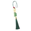 Colgante de Conejo Glaseado del Festival de Medio Otoño Etiqueta Colgante Hueca con Letras Adorno de Broche Hanfu Cheongsam Decoración Colgante de Recuerdo
