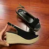 Sandalias de Cuña de Una Correa con Moño Suave y Punta Abierta Estilo Universitario de Moda Versátil para el Verano 2026