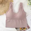 Nuevo Chaleco de Tirantes con Escote en V y Tira Vertical en la Espalda, Preciosa Espalda con Copas, Estilo Chaleco, Ropa Interior para Mujer para Usar Dentro y Fuera, Sujetador Deportivo