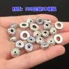 Plata Pura S999 Patrón Retro Patrón Martillado Separador de Perlas Juguete de Cristal Cuerda de Mano Trenzada Collar Accesorios Hechos a Mano DIY