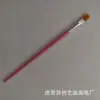 Processamento de haste plástica lã de nylon plana caneta plana caneta Gouline pincel para pintura a óleo digital pincel para pintura cerâmica de gesso vinílico