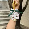 Adornos Navideños de Peluche Transfronterizos, Ramas de Pino Simuladas, Lazos, Cascabeles, Decoraciones para Colgar en Ventanas y Coches, Recuerdos para Fiestas Navideñas