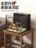 Set completo de acuario con filtro lateral con separación seca y húmeda, filtro trasero ultrablanco, adecuado para peces dorados, paisajismo, acuario de escritorio, plantas acuáticas de selva tropical y acuario de forma cuadrada