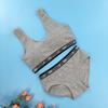 Conjunto de Ropa Interior de Desarrollo para Niñas con Letras de Moda para Escuela Secundaria y Primaria Chaleco Pequeño con Almohadilla de Esponja Ropa Interior