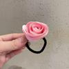 Tendões de borracha para crianças, faixa de cabelo para bebê, rosa fofa, acessórios para cabelo de menina, laço de cabelo, fitas de cabelo para meninas