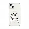 Diseño de Gesto de Dedo Medio Adecuado para Funda Magnética para Teléfono Apple 17 Promax iPhone 16 Transparente 16 Pro Funda Dura