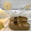 Pantuflas de Exterior Transpirables, con Suela Gruesa, que Aumentan la Altura, Caladas, para Mujer, Novedad Verano 2026, Versátiles, sin Cordones, Estilo Birkenstock, Medias Pantuflas