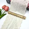 Encaje Perforado Calado Ropa de Encaje Bordado Accesorios DIY Anillo de Intestino Grueso Zapatos y Sombreros Hechos a Mano Accesorios para la Cabeza