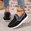 Novo Modelo Primavera/Verão 2026 36-45 Tamanho Grande Botas de Neve Grossas de Inverno para Mulheres, Forradas e Espessadas, Sapatos Femininos Transfronteiriços