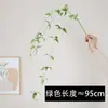 Enredaderas de hoja de clemátide, plantas verdes artificiales para decoración de paisajismo, plantas artificiales, árboles artificiales para paisajismo, hojas de madreselva