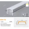 Canal de Aluminio para Luz Lineal LED al por Mayor del Fabricante, Luz Lineal con Borde, Canal de Luz de Aleación de Aluminio, Perfil de Canal de Aluminio para Luz Lineal