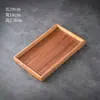 Vajilla retro bandeja de madera para pastel y postre almacenamiento doméstico taza de agua bandeja para té juego de té Gongfu chino bandeja de té de madera de nogal