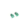 Venta al por mayor de fábrica Populares Pendientes de Esmeralda Natural Plata S925 Incrustados Piedra Principal 4*6 Joyería de Lujo Venta Directa de Fábrica