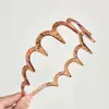 Diadema de Dientes Estilo Coreano para Mujer, Versátil para Lavarse la Cara, Pinza para el Cabello de Moda, Diadema de Gafas en Forma de U