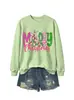 Comercio electrónico transfronterizo de Amazon, sitio europeo, sudadera de moda y divertida para mujer, diseño de copo de nieve de Feliz Navidad, en stock