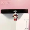 Plug de Pó para Celular Cruzado 2D Plano de Acrílico Ornamento Tipo Pingente de Gato Fofo Interface Oval Tipo-C Desenho Animado