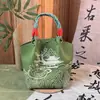 Festival do Barco-Dragão de 2026 Bolsa de Tricô Saudável com Padrão de Barco-Dragão e Panda, Bolsa de Mão para Compra em Lote Corporativo, Bolsa de Presente de Retorno para Zongzi