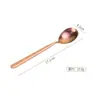 Cucharón para Sopa Picante Estilo Coreano de Titanio Puro de Alta Calidad, Cuchara para Gachas de Mango Largo, Cuchara de Titanio Flor de Hielo para Hoteles y Restaurantes