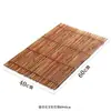 Bambú Pequeña Balsa de Bambú Esterilla para Té Posavasos Set de Té Retro Chino Accesorios para Ceremonia del Té Posavasos para Tetera Bandeja para Tazas de Té Tejido de Bambú Múltiples Estilos