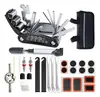 Kit de ferramentas de acessório para reparo de bicicletas transfronteiriço, conjunto de reparo para bicicletas de montanha e bicicletas de estrada, ferramentas de reparo de pneus com bomba