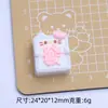 Lindo Gato Fortuna Mahjong Dibujo Animado Hecho a Mano Joyería DIY Pegamento de Crema Resina Accesorios Pequeños Hebilla de Zapato con Agujero Material